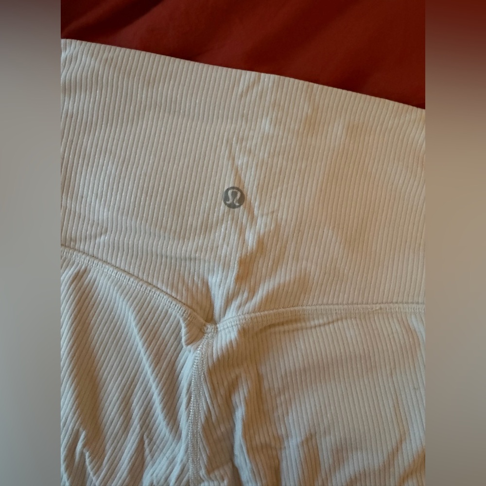Lululemon Align 25’ High Rise Leggings Cream with Sparkly Tint